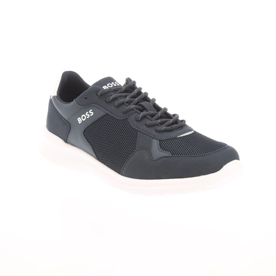 Boss Mens Extreme Suede Running Trainers (Mörkblått/vit) - Image 2