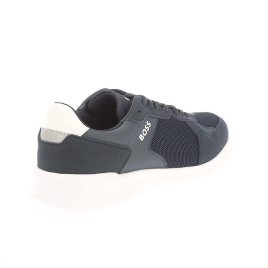 Boss Mens Extreme Suede Running Trainers (Mörkblått/vit) - Image 3