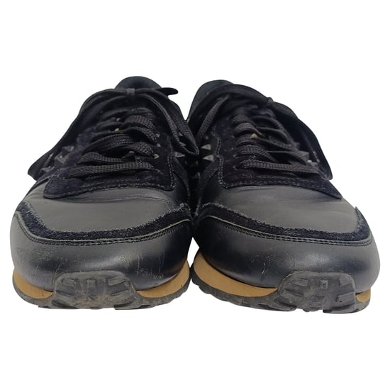 Valentino Garavani Rockrunner Lage Sneakers in Zwart Cali Leer - Image 3