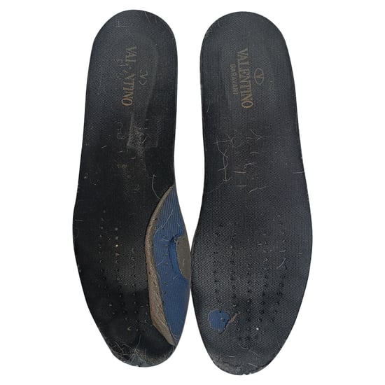 Valentino Garavani Rockrunner Lage Sneakers in Zwart Cali Leer - Image 4