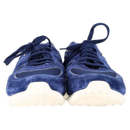 Valentino Garavani Soul AM Sneakers in Navy Blue Suede and Mesh - Image 2