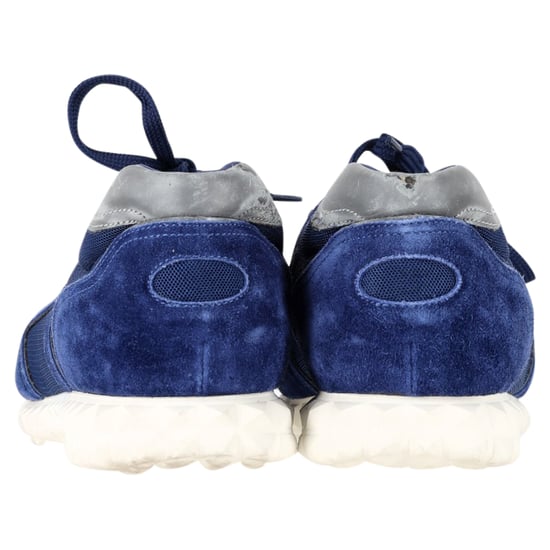 Valentino Garavani Soul AM Sneakers in Navy Blue Suede and Mesh - Image 5