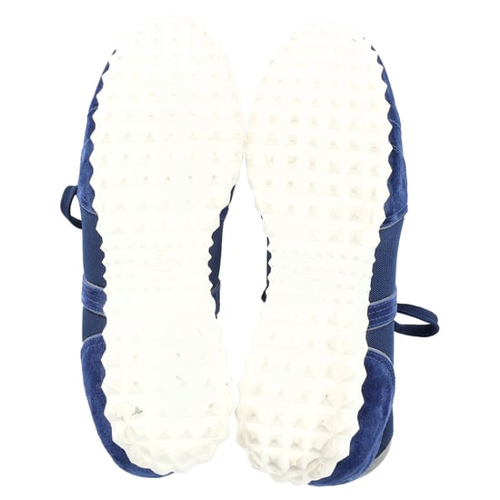 Valentino Garavani Soul AM Sneakers in Navy Blue Suede and Mesh - Image 6