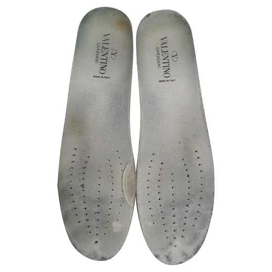 Valentino Garavani One Stud Lage Sneakers in Witte Lamsleer - Image 4