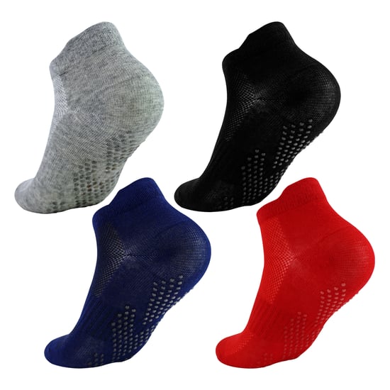 6 Par Halkfria Strumpor För Pojkar | Gym Yoga Dansstrumpor Med Grip - Image 4