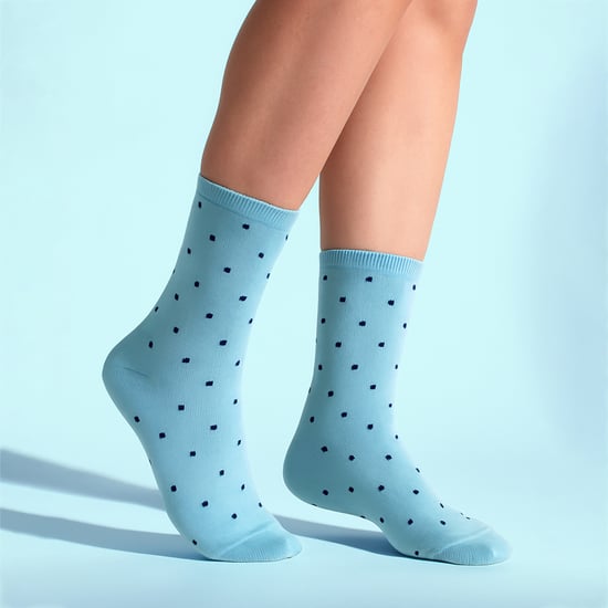 5 Par Dam Multi Prickiga Strumpor - Mjuka Bomullsrika Polka Dot Ende Strumpor - Image 4
