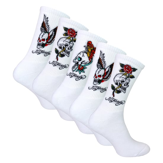 5 Paar Heren Crew Sokken - Ademende Novelty Patroon Sokken - Image 1