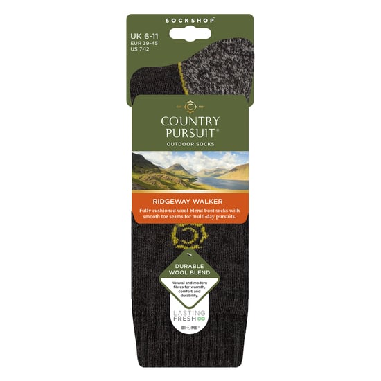 Heren Wolmix Gevoerde Wandelsokken voor Hiking en Buitengebruik Comfort - Image 2