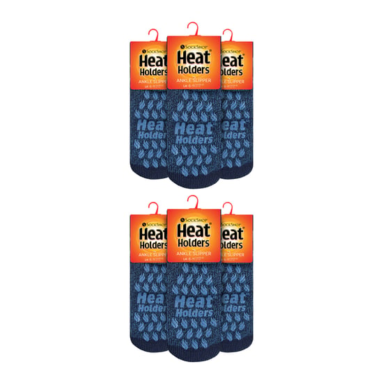 6 Par Herr 2.3 TOG Halkfria Låga Ankelsockor i Termofleece - Image 2