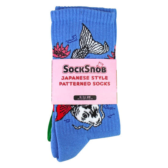 4 Par Herrnovelty Japansk Stil Bomullssockor med Roliga Mönster - Image 2