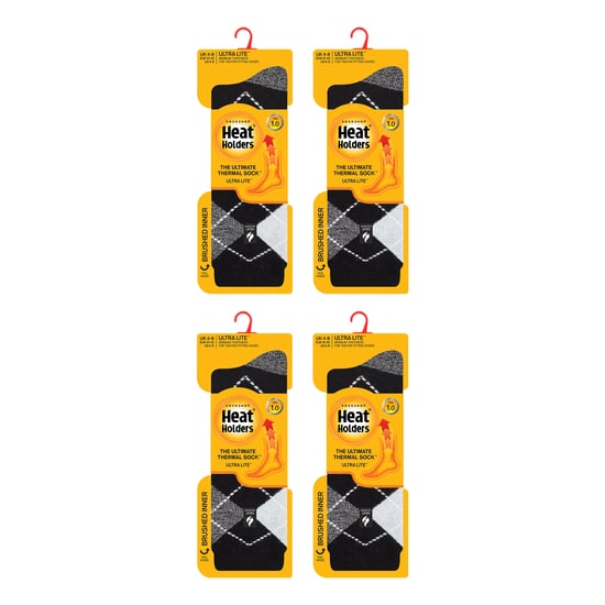 4 Pairs Ladies UltraLite Lightweight Thermal Socks - Image 2