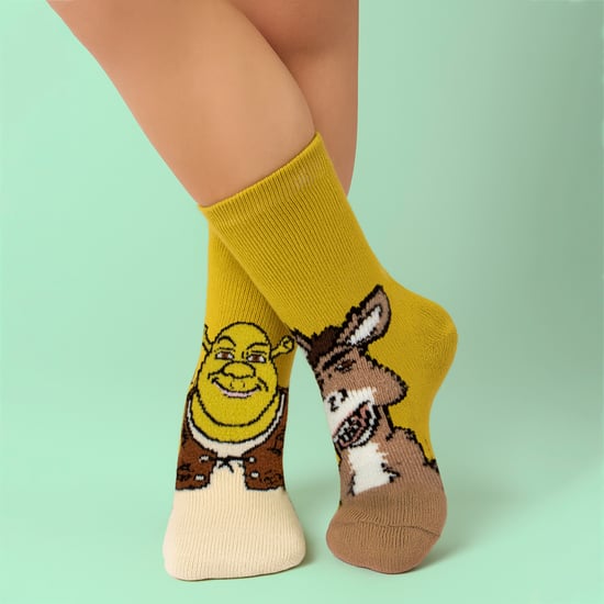 Kindersokken met thermisch Shrek-patroon en zachte geborstelde voering - Image 4