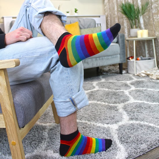 3 Pack Mens Ladies Rainbow Trainer Cotton Socks Bright Colourful Striped Socks - Image 3