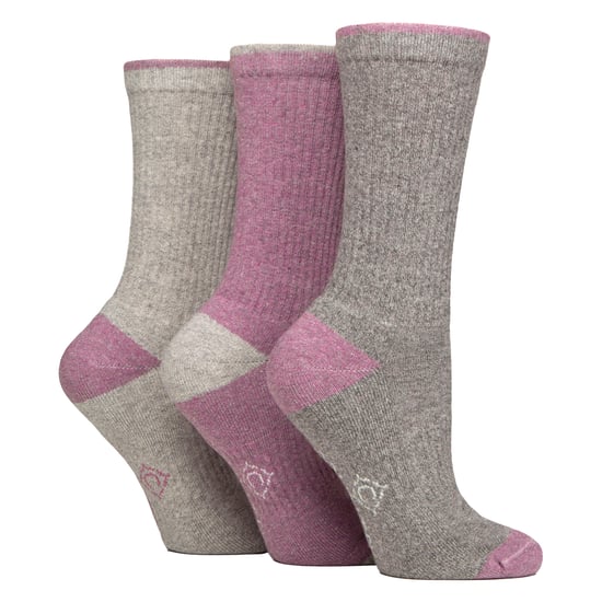 6 Pairs Ladies Water Repellent Midweight Outdoor Socks for Hiking & Walking - Image 3