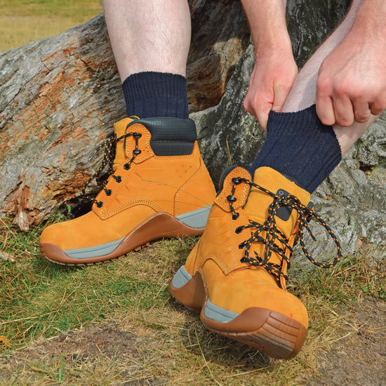 6 Pack Mens Thick Warm Wool Blend Hiking Socks - Image 3