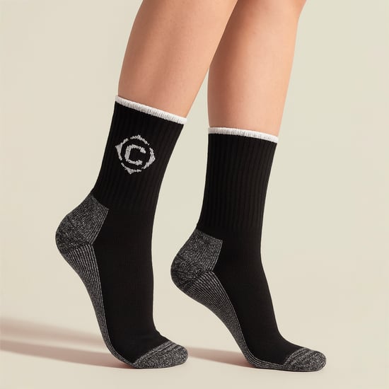 Dames Stevige Duurzame Gevoerde Wand socks met Verstevigde Hak en Teen - Image 3