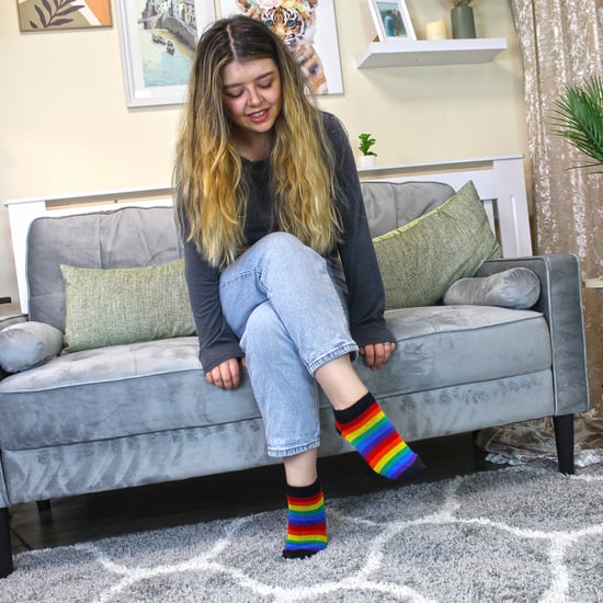 6 Pack Mens Ladies Rainbow Trainer Cotton Socks Bright Colourful Striped Socks - Image 5