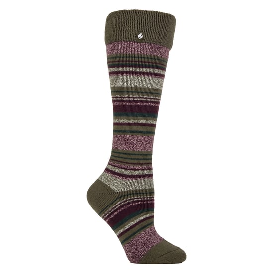 Kvinnors termiska långa gumm stövlsockor med mjukt borstad foder - Image 1