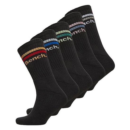 5 Pairs Mens Crew Cotton Socks - Breathable Sport Athletic Socks - Image 1