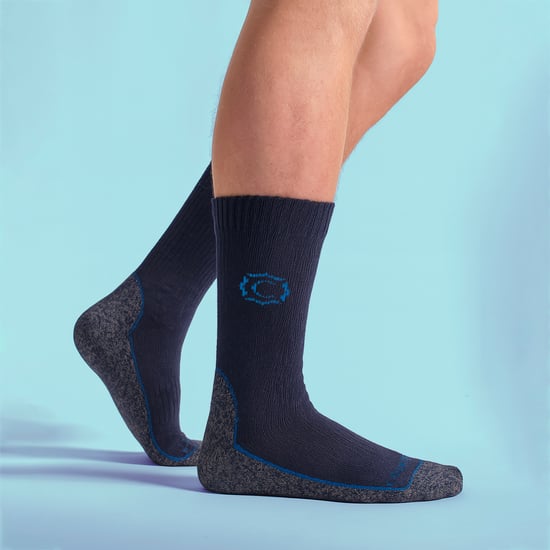 Mens Wool Blend Cushioned Walker Socks for Hiking & Outdoor Comfort - Image 3