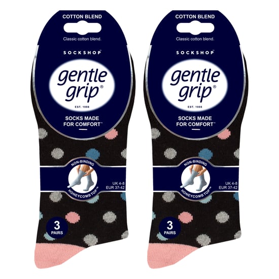 6-Pack Dames Non-Elastische Losse Top Gekleurde Katoenen Sokken - Image 2