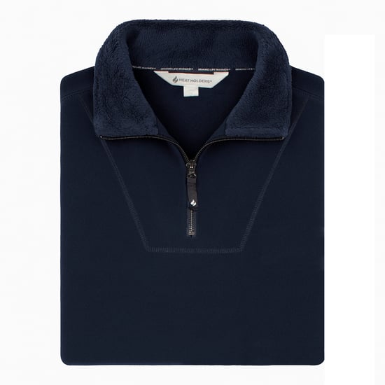 Herr Thermal Soft 1/4 Zip Topp Fleece med Hög Krage - Image 2