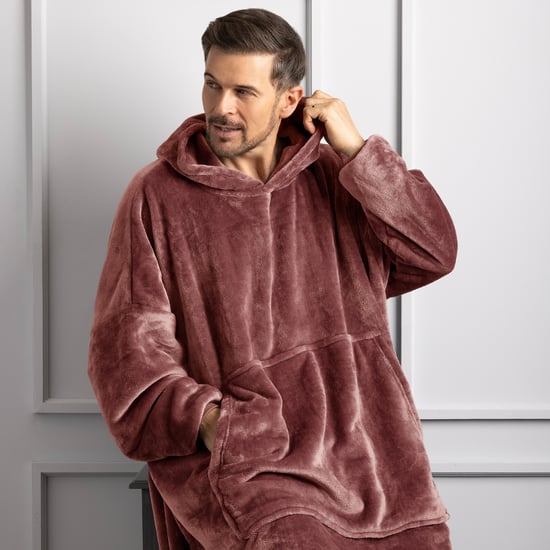 Varm Fleece Oversized Filt Hoodie - Extra Lång Snoodie för Extra Mysighet - Image 5