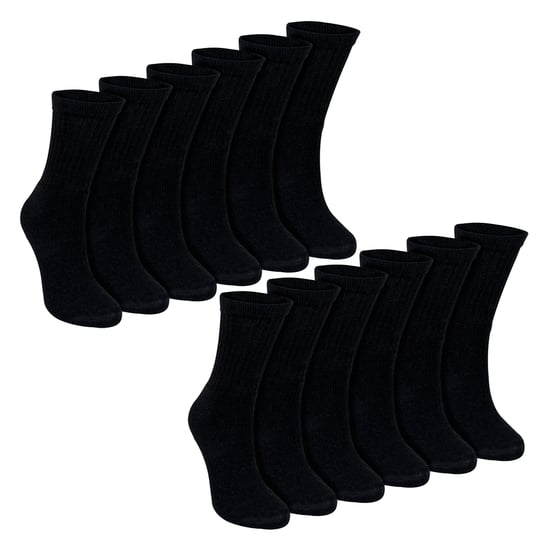 12 Pack Boys Breathable Cotton Sport Socks - Image 1
