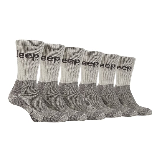 6 Pairs Mens Luxury Cushioned Cotton Hiking Socks - Image 1