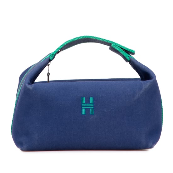 Canvas Handbag Embroidered Logo - Image 1