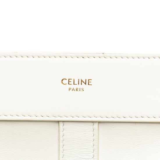 White Leather Shoulder Bag - Image 5