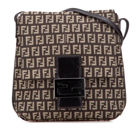 Baguette Ff Canvas Shoulder Bag - Image 1