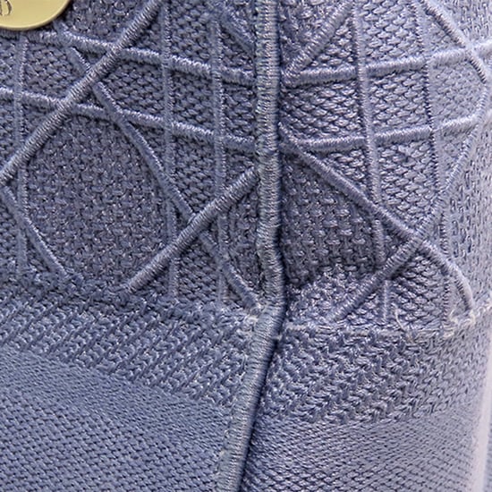 Dior Caro Mini-väska Lila Canvas - Image 3