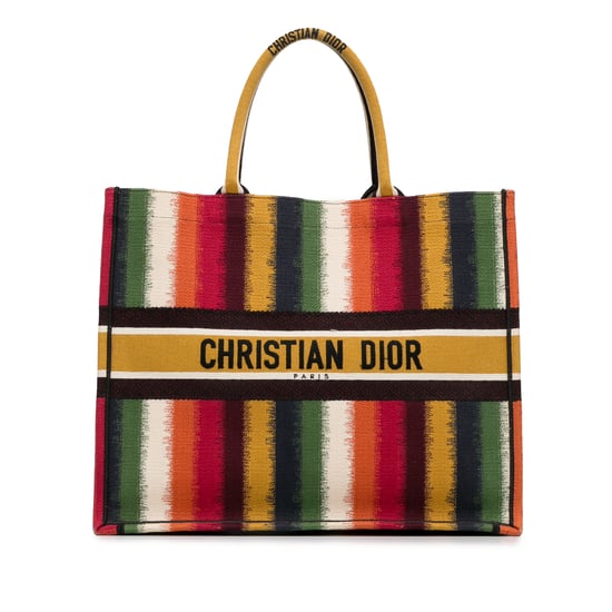Book Tote Striped Canvas Tote - Image 1