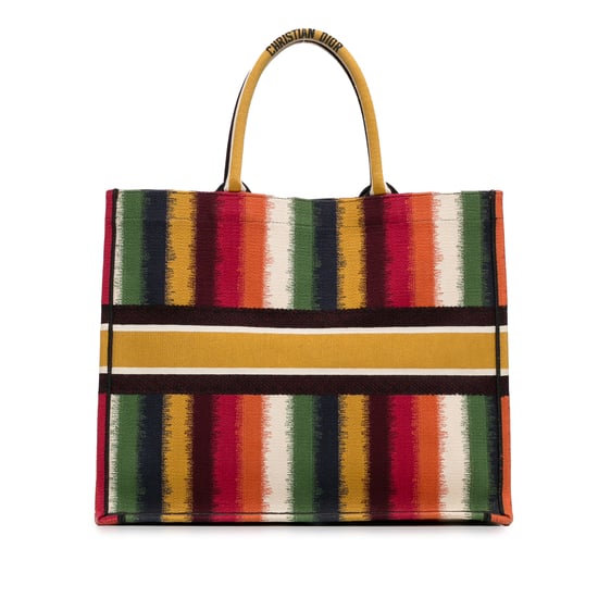 Book Tote Striped Canvas Tote - Image 4