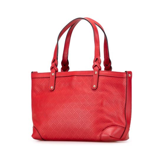 Tote Bag met Leren Handvatten Rood - Image 2