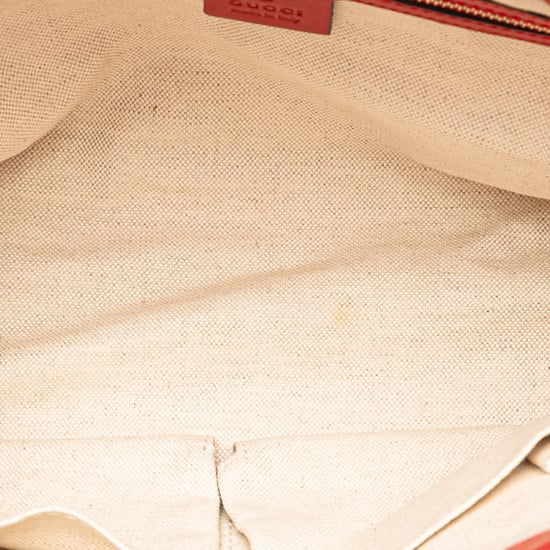 Tote Bag met Leren Handvatten Rood - Image 4