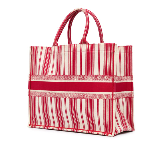 Book Tote Striped Canvas Bag - Image 2