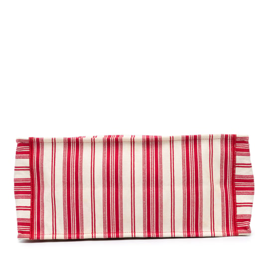 Book Tote Striped Canvas Bag - Image 3