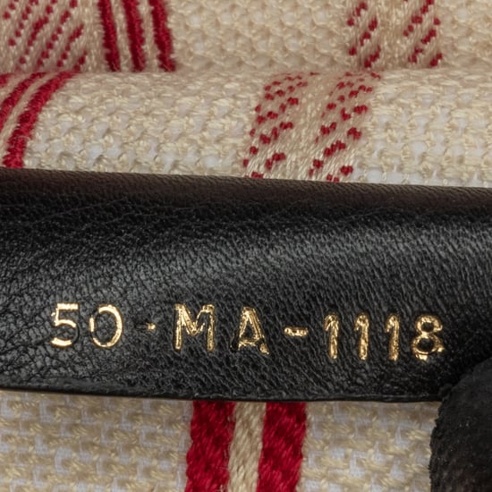 Book Tote Striped Canvas Bag - Image 5