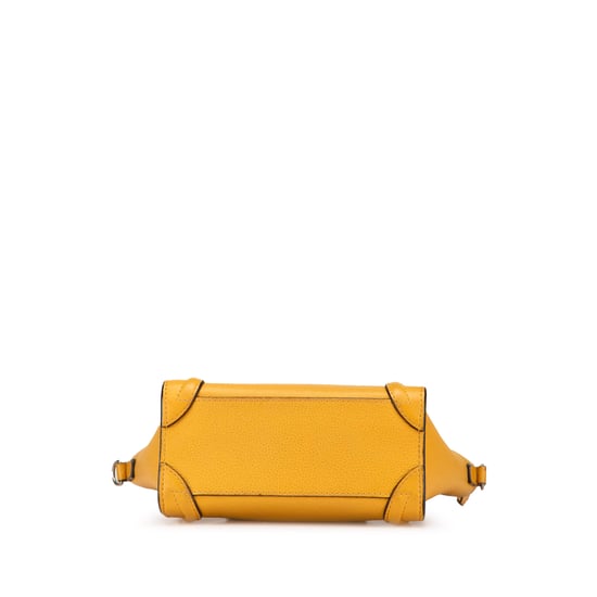 Nano Luggage Tote Yellow Leather - Image 3