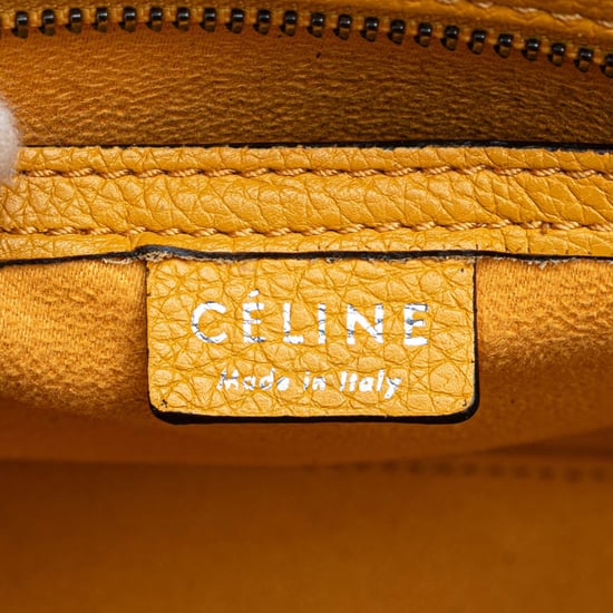 Nano Luggage Tote Yellow Leather - Image 5
