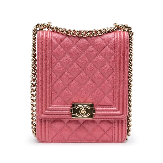 Boy Chanel Roze Leren Schoudertas - Image 1
