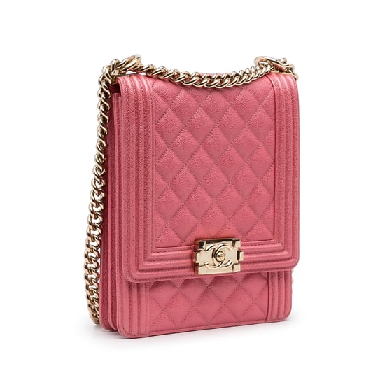Boy Chanel Roze Leren Schoudertas - Image 2