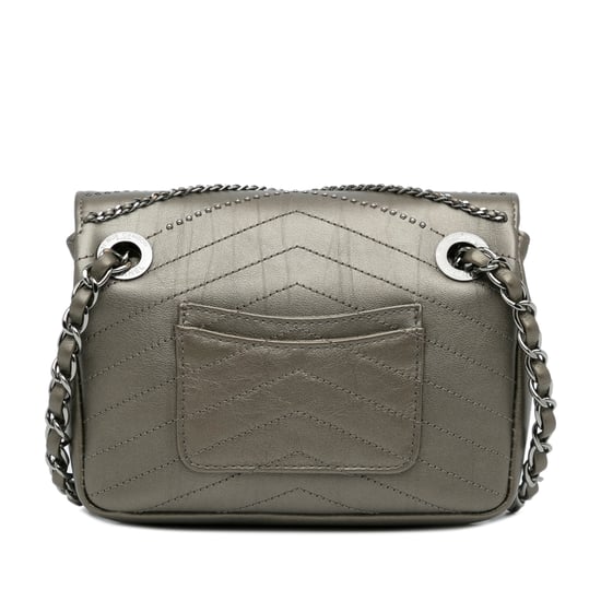 Chanel 19 Schoudertas Grijze Leder - Image 3