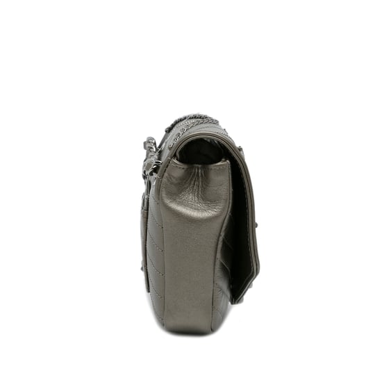Chanel 19 Schoudertas Grijze Leder - Image 4