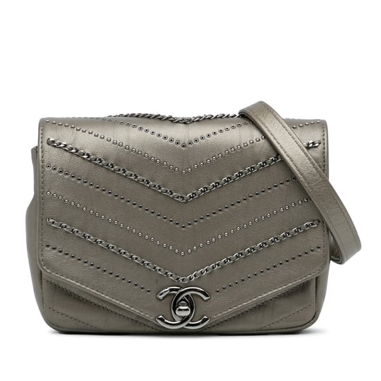 Chanel Schoudertas met Metalen Kettingsluiting - Image 1