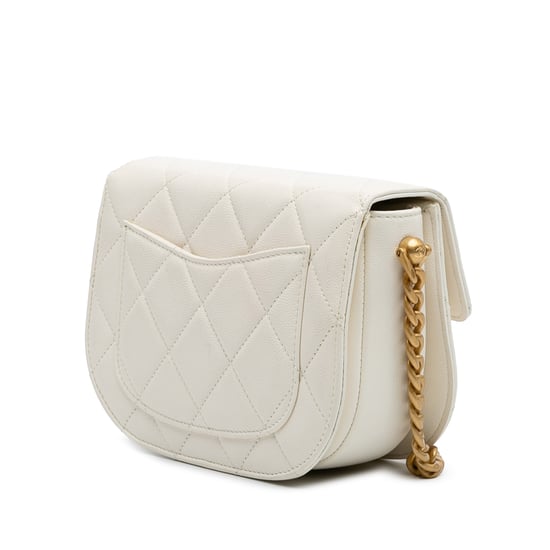 Chanel Quilted Lambskin Leather Crossbody Bag - Image 2