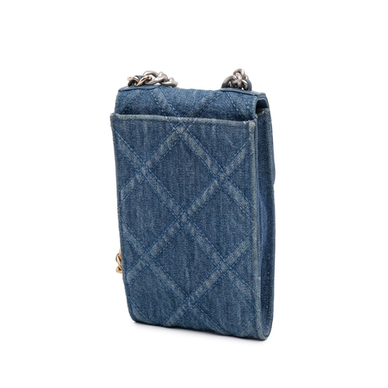 Denim Gequiltte Schoudertas - Image 2