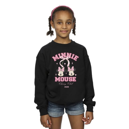 Disney Meisjes Cherry Club Minnie Mouse Sweatshirt (Zwart) - Image 2